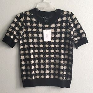 NWT Soft Houndstooth Cashmere Sweater Sz Small